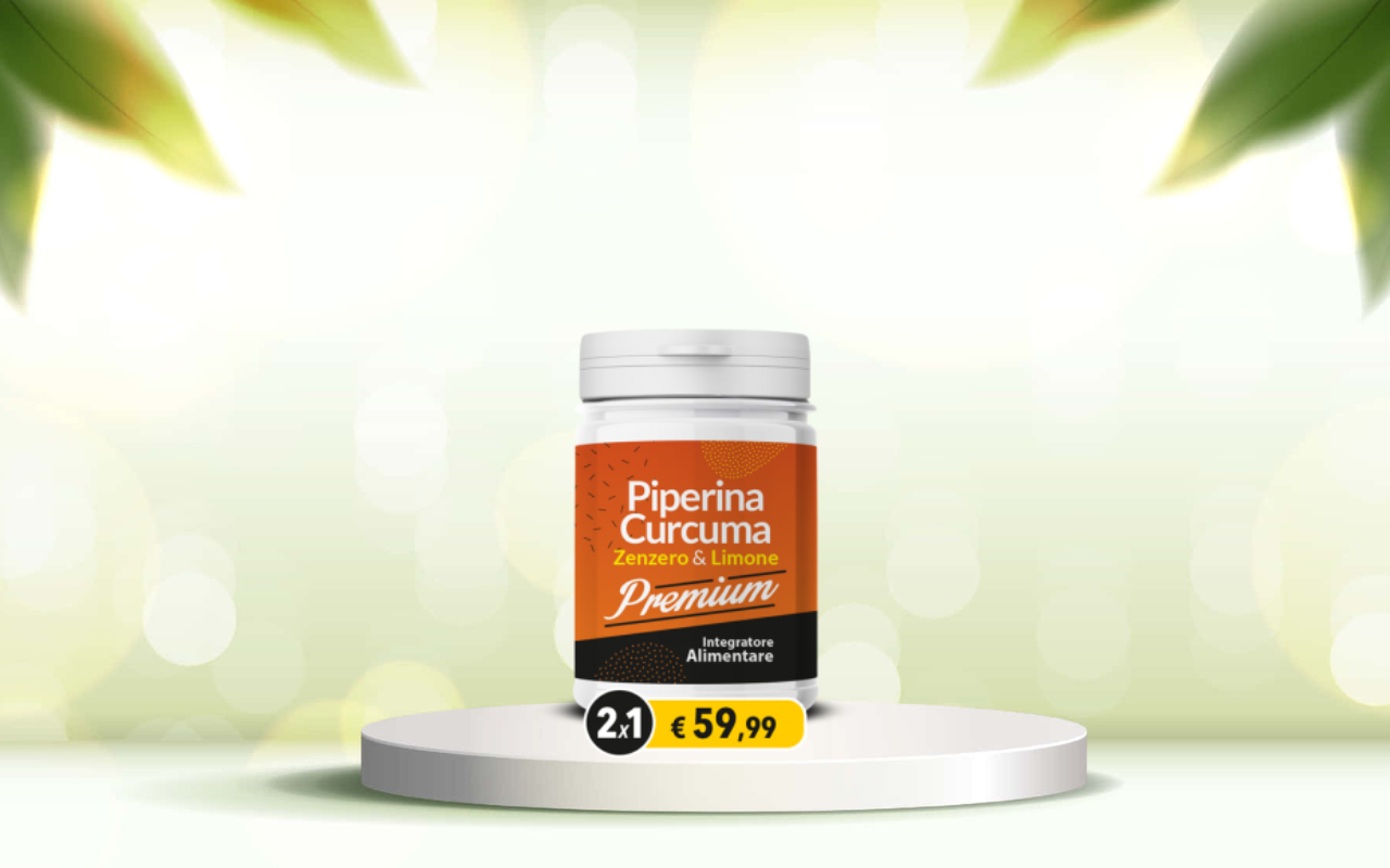 Prova piperina e curcuma premium: detox naturale per benessere e regolarità